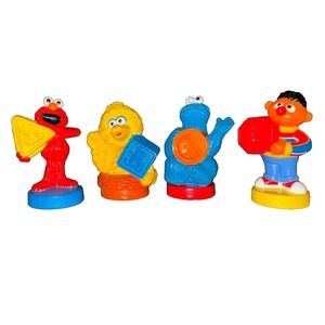 Rare Vintage Sesame Street Play Doh Tools Cookie Stampers Toys Jim Henson Hasbro